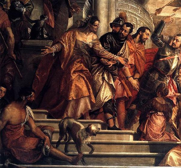 Paolo  Veronese Saints Mark and Marcellinus being led to Martyrdom oil painting picture